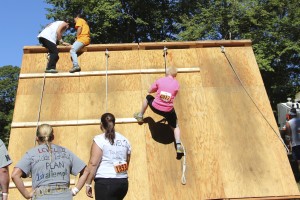 A-Frame Wall - Even with ropes and multiple ability levels this wall offers quite a challenge.
