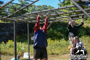 Monkey Bars - regular grip, fat grip and an angled section to add to this 16 foot long challenge.